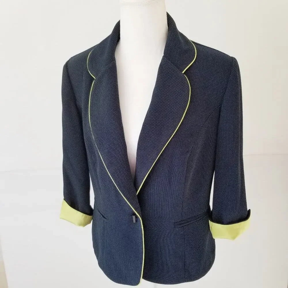 Dressbarn Suit Jacket Blazer Dark Blue - Size 10